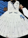 Krishi Heavy Faux Georgette Anarkali Kurti With Bottom Dupatta Wholesale Price In Surat
